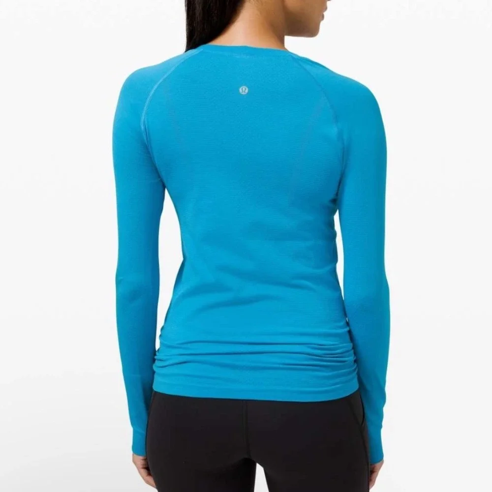 Lululemon Swiftly Tech 2.0 Long Sleeve Shirt Turquoise Tide W3DFKS Women 10 Teal